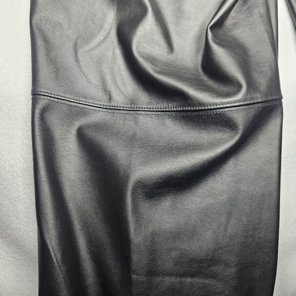 CALIA Women's Black Faux Leather High Rise Joggers MED NWT Whimsygoth Travel - Picture 6 of 15
